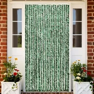 Akcesoria do okien - vidaXL Zasłona przeciwko owadom, zieleń i biel, 100x220 cm, szenil vidaXL - miniaturka - grafika 1