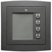 Akcesoria do domofonów i wideodomofonów - Elfon moduł wybierania 4- przyciskowy /grafit (G)/ łącznik do montażu pionowego OP-ŁPIONOWY i poziomego OP-ŁPOZIOMY w komplecie / od wersji v3 do zastosowania wyłącznie z panelami Master i Slave w wersji v3 Mod OP-J4-G - miniaturka - grafika 1