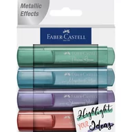 Przybory szkolne - Faber Castell Zakreślacz metaliczny 4 kolory FABER CASTELL - miniaturka - grafika 1