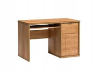 Biurka - Nowoczesne biurko jodełka dąb karmel FOLIO - miniaturka - grafika 1