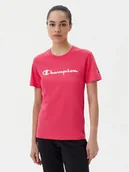 Koszulki i topy damskie - Champion T-Shirt 118090 Koralowy Slim Fit - miniaturka - grafika 1
