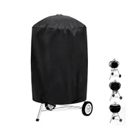 Pokrowce na grilla - Pokrowiec na grilla zewnętrznego, wodoodporny i odporny na promieniowanie UV, pasuje do grilli Weber, Holland, Jennair itp. (62 x 62 x 105 cm) - miniaturka - grafika 1