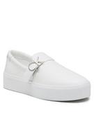 Calvin Klein Sneakersy Flatform Cup Slip On W/Hw HW0HW01516 Biały