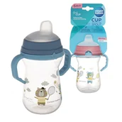 Kubki dla dzieci - Canpol Babies Kubek Treningowy Niekapek FirstCup Bonjour Paris 250 ml 6m+ - miniaturka - grafika 1