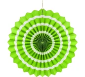 Dekoracje domu - GODAN Rozeta wisząca "3 paski", zielona, 40 cm - miniaturka - grafika 1