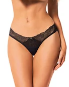 Majtki damskie - Obsessive Bella Rou - Figi , Czarny Wariant/Rozmiar: XL/XXL  << DYSKRETNIE   |   DOSTAWA 24h   |  GRATISY - miniaturka - grafika 1