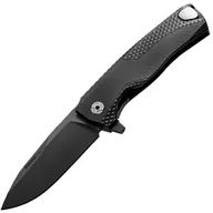 Noże - Nóż składany LionSteel ROK Aluminium Black Blade Black - miniaturka - grafika 1