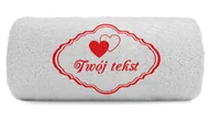 Ręczniki - pat15.net Mały ręcznik ornament z sercami 100x50 952 - miniaturka - grafika 1