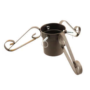 Stojak na choinkę brązowy 46 x 46 x 14 cm - Stojaki choinkowe - miniaturka - grafika 1