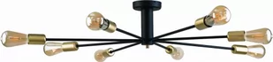 Nowodvorski Plafon LAMPA sufitowa MILL 9135 industrialna OPRAWA metalowe wysięgniki pająk spider czarna 9135 - Lampy sufitowe - miniaturka - grafika 1
