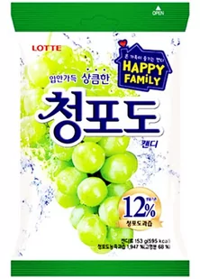 Lotte Cukierki winogronowe (12% soku owocowego) 153g - Lotte 2312-uniw - Kuchnie świata - miniaturka - grafika 1
