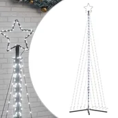 Ozdoby bożonarodzeniowe - vidaXL Lampki choinkowe, 495 zimnych białych LED, 300,5 cm - miniaturka - grafika 1