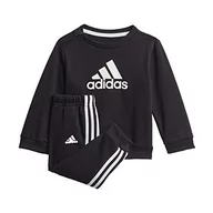 Koszulki i topy damskie - Adidas GM8977 I BOS Jog FT zestaw sportowy unisex-baby top: czarny/biały dół: czarny/biały 2-3A - miniaturka - grafika 1