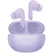 Słuchawki - USAMS Słuchawki Bluetooth 5.3 TWS X-Don Series Dual mic ENC bezprzewodowe fioletowy/purple BHUXD04 (USAMS-XD18) - miniaturka - grafika 1