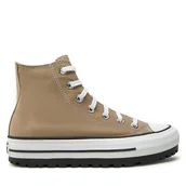 Trampki męskie - Trampki Converse Chuck Taylor All Star City Trek Hi A10189C Beżowy - miniaturka - grafika 1