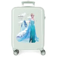 Walizki - Disney Frozen Arendelle is Magic Walizka kabiny Zielony 38x55x20 cms Sztywne ABS Zamknięcie kombinowane boczne 34L 2 kg 4 Koła Podwójne Bagaż Ręczny, Zielony, Talla única, Walizka kabinowa - miniaturka - grafika 1