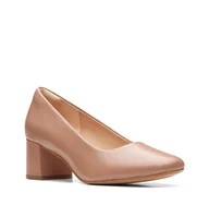 Półbuty damskie - Clarks Sheer 55 Court [Praline Leather] - Rozmiar 37 - miniaturka - grafika 1