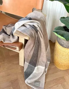 Elvang Pled wełniany Manhattan Beige - Koce - miniaturka - grafika 1