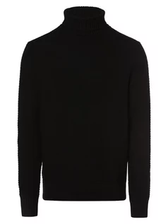 Swetry męskie - Selected - Sweter męski  SLHThim, czarny - grafika 1
