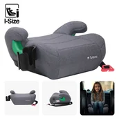 Foteliki samochodowe - Fotelik samochodowy Tulano Cabby 25, i-Size, szerokie siedzisko, Szary - miniaturka - grafika 1