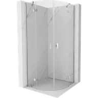 Kabiny prysznicowe - Mexen Mist kabina prysznicowa półokrągła uchylna 100 x 100 cm, transparent, chrom - 8A33-100-100-01-00 - miniaturka - grafika 1