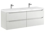 Szafki łazienkowe - Szafka Wisząca Z Umywalką ETH 120 cm DUO - Kaszmir Mat - miniaturka - grafika 1