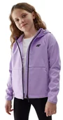 Kurtki damskie - KURTKA DZIEWCZĘCA SOFTSHELL 4F WIATRÓWKA DLA DZIEWCZYNKI F206 - F4 - miniaturka - grafika 1