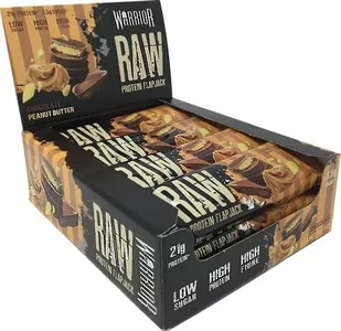 Warrior - Raw Protein Flapjack, Czekoladowe Masło Orzechowe, 12 Batonów - Batony proteinowe - miniaturka - grafika 1