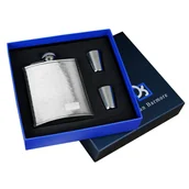 Piersiówki - Zestaw Piersiówka Dan Barmore Gijon 180ml + Dwa Kieliszki - miniaturka - grafika 1