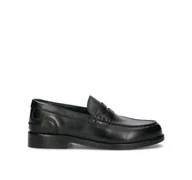Mokasyny męskie - mocassini uomo clarks craftjames 26178569 black - miniaturka - grafika 1