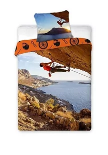 Faro Sportivo, Komplet pościeli młodzieżowej, bawełniana, Wspinaczka, 140x200 cm - Pościel dla dzieci - miniaturka - grafika 1