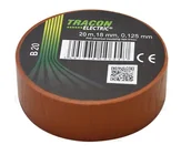 Inne mocowania - Praxa Tracon Electric izolacyjna 20mx18mm brąz B20 - miniaturka - grafika 1