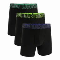 Majtki męskie - Męskie bokserki Under Armour M UA Perf Cotton 6in Rozmiar: S / Kolor: czarny/niebieski - miniaturka - grafika 1
