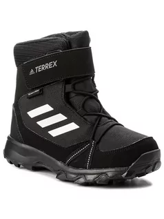 Buty dla dziewczynek - adidas Śniegowce Terrex Snow Cf Cp Cw K S80885 Czarny - grafika 1