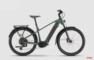 Rower elektryczny Haibike Trekking 5 High olive/red gloss 2025 - Rowery elektryczne - miniaturka - grafika 1