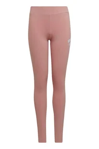 Legginsy dziewczęce Adidas 3BAR Tight sportowe różowe-140 - Legginsy - miniaturka - grafika 1