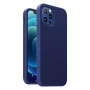 Etui i futerały do telefonów - Ugreen Ugreen Protective Silicone Case gumowe elastyczne silikonowe etui pokrowiec iPhone 12 Pro Max granatowy - miniaturka - grafika 1