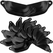 Zawiasy, okucia i inne akcesoria - 20 szt. gałki muszlowe retro do szuflad i szafek kuchennych, czarne, 98 mm - miniaturka - grafika 1