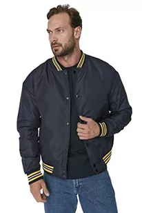 Trendyol Męska kurtka zimowa typu college, jednokolorowa, oversize, granatowy, XL, granatowy, XL - Kurtki męskie - miniaturka - grafika 1