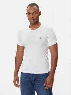 Emporio Armani Underwear T-Shirt EM000380 AF14133 U0002 Biały Fitted Fit - Koszulki męskie - miniaturka - grafika 1
