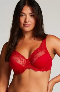 Hunkemöller Biustonosz nieusztywniany z fiszbinami Diva Czerwony - Biustonosze - miniaturka - grafika 1