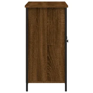Szafka, brązowy dąb, 100x35x70 cm, materiał drewnopochodny Lumarko! - Szafki do salonu - miniaturka - grafika 8