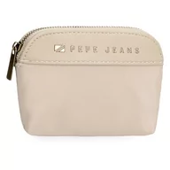 Portfele - Pepe Jeans Morgan Portfel Beżowy 11,5x8,5x1,5 cm Poliester i PU by Joumma Bags, Beis, Talla única, portmonetka - miniaturka - grafika 1