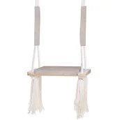 Leżaczki i huśtawki - Misioo Huśtawka Pokojowa Płaska Beżowy Sztruks Premium - miniaturka - grafika 1