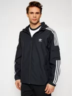 Kurtki i kamizelki sportowe męskie - adidas Wiatrówka adicolor Classics 3-Stripes GN3475 Czarny Regular Fit - miniaturka - grafika 1