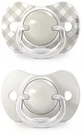 Smoczki uspokajające - Suavinex 309057-SMOCZEK FIZJOLOGICZNY SX PRO 0-6M 2SZT BEŻOWY WILD&FREE - miniaturka - grafika 1