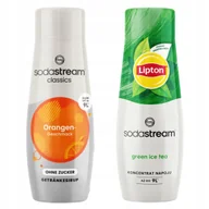 Syropy i koncentraty owocowe - Syropy SodaStream Orange Zero Pomarańcza Bez Cukru + Lipton Ice Tea Green - miniaturka - grafika 1