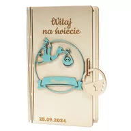 Pudełka i szkatułki - Pudełko na pieniądze narodziny - miniaturka - grafika 1