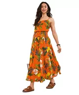 Spódnice - Joe Browns Damska spódnica maxi z jasnym nadrukiem owocowym w kwiaty, pomarańczowy, 40 - miniaturka - grafika 1