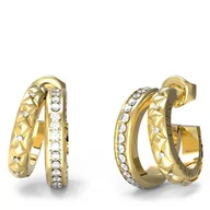 Kolczyki - Kolczyki Guess JUBE04 587JW Złoty - miniaturka - grafika 1